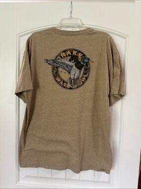 Drake Waterfowl Tan Graphic Short-Sleeve Tee